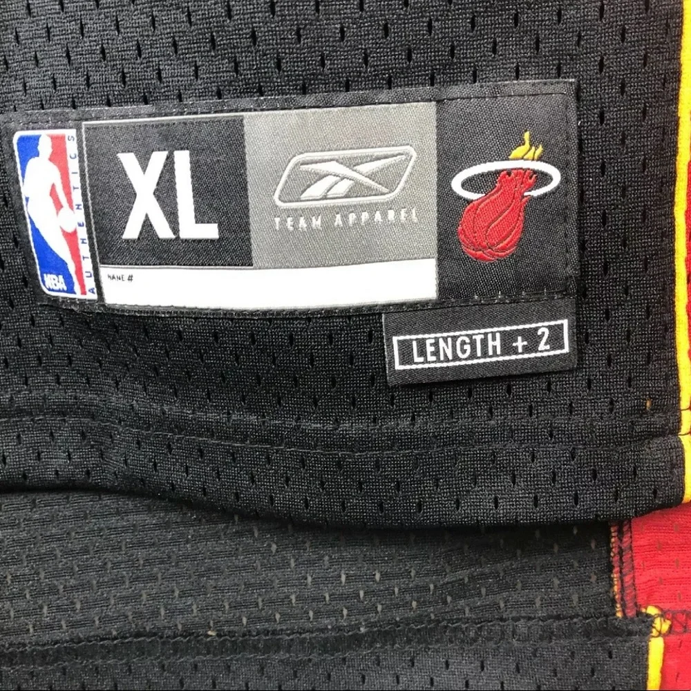 Shaquille O’Neal Shaq Miami Heat Authentic Reebok Black NBA Jersey XL +2 Length - Picture 11 of 11